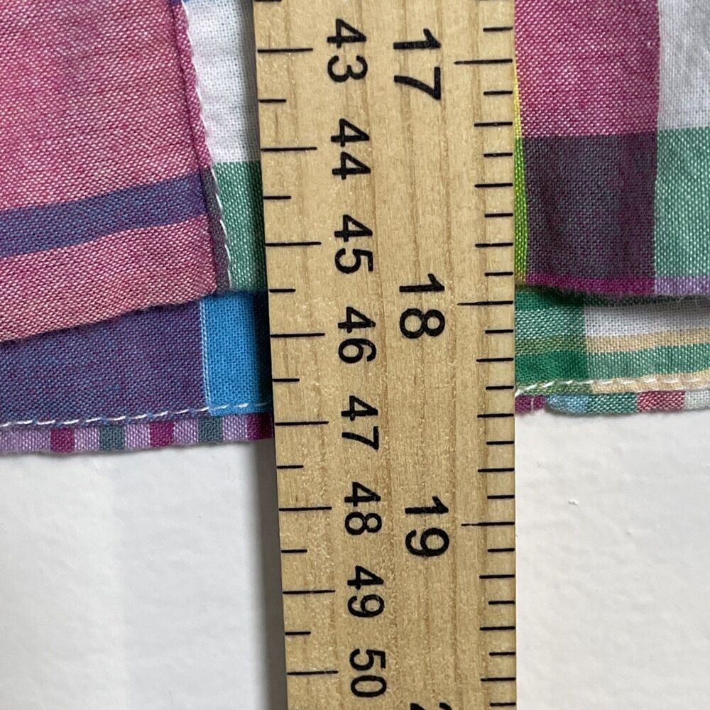 TALBOTS Women's Multicolor Patchwork Plaid Skirt Size 4 Cotton Lined Preppy - Picture 4 of 7